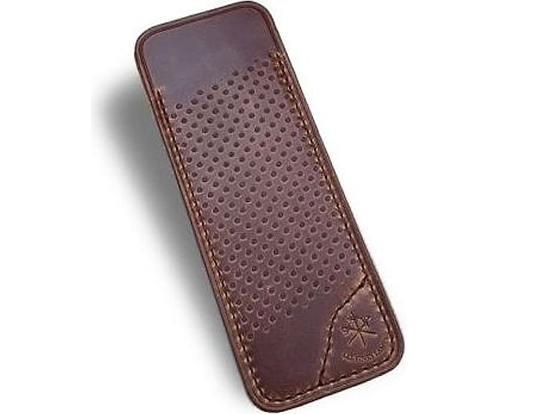 Ohne Marke Les Fines Lames Lederetui Vintage Racing braun, Detailansicht