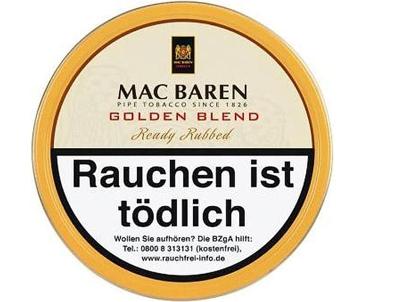 Ohne Marke Mac Baren Golden Blend, Detailansicht