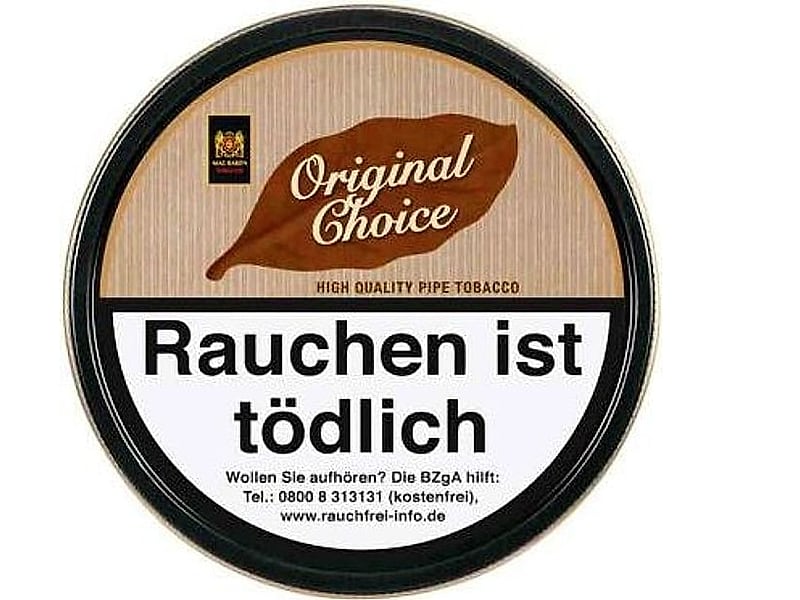 Ohne Marke Mac Baren Original Choice, Detailansicht