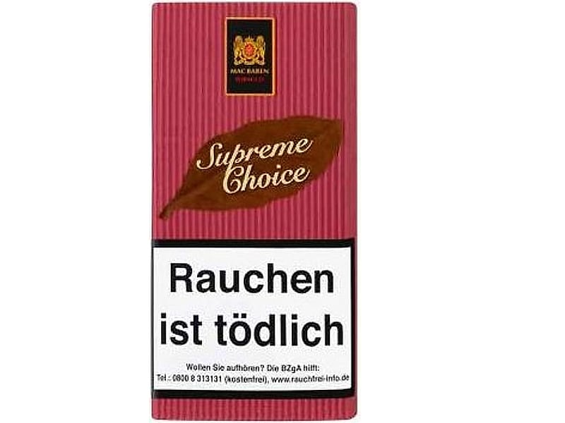 Ohne Marke Mac Baren Supreme Choice, Detailansicht