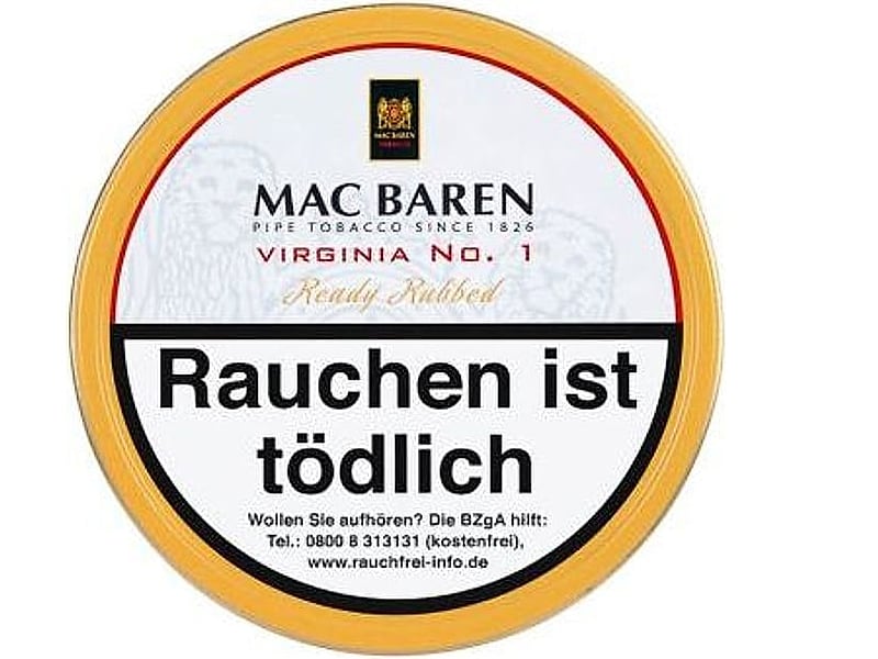 Ohne Marke Mac Baren Virginia Nr. 1, Detailansicht