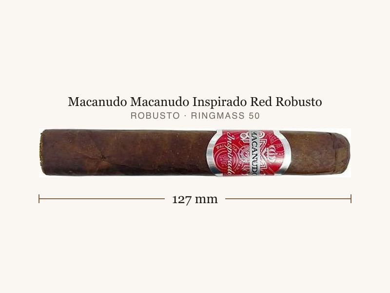 Macanudo Macanudo Inspirado Red Robusto, Maßangaben: Länge 127 mm, Ringmaß 50