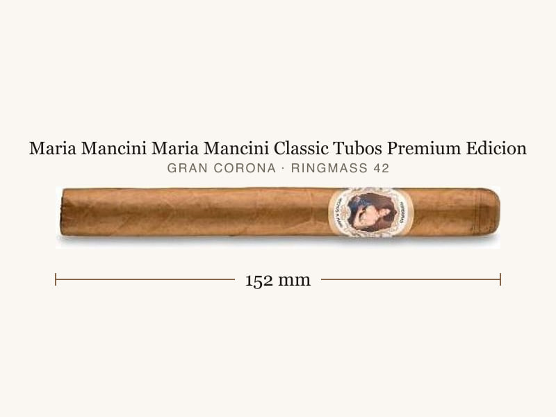 Maria Mancini Maria Mancini Classic Tubos Premium Edicion, Maßangaben: Länge 152 mm, Ringmaß 42