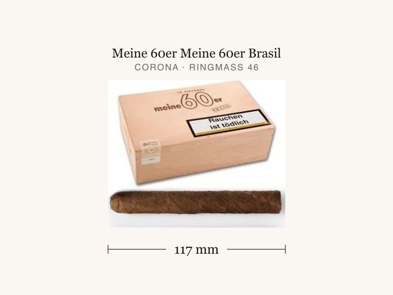 Meine 60er Meine 60er Brasil, Maßangaben: Länge 117 mm, Ringmaß 46
