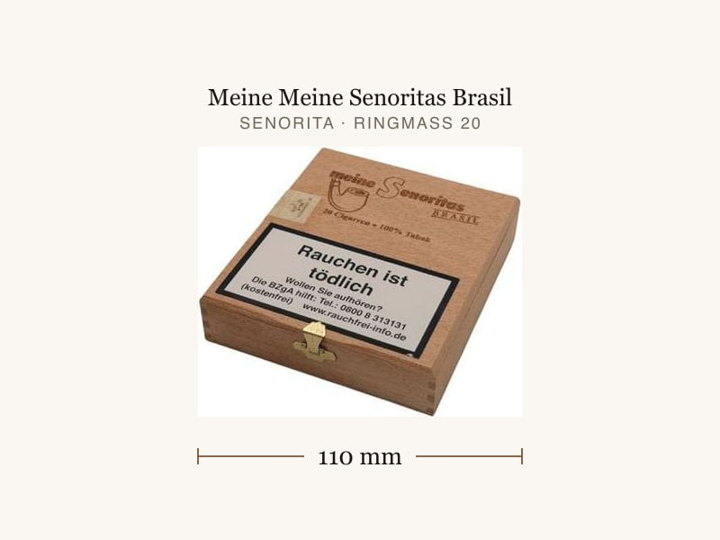 Meine Meine Senoritas Brasil, Maßangaben: Länge 110 mm, Ringmaß 20