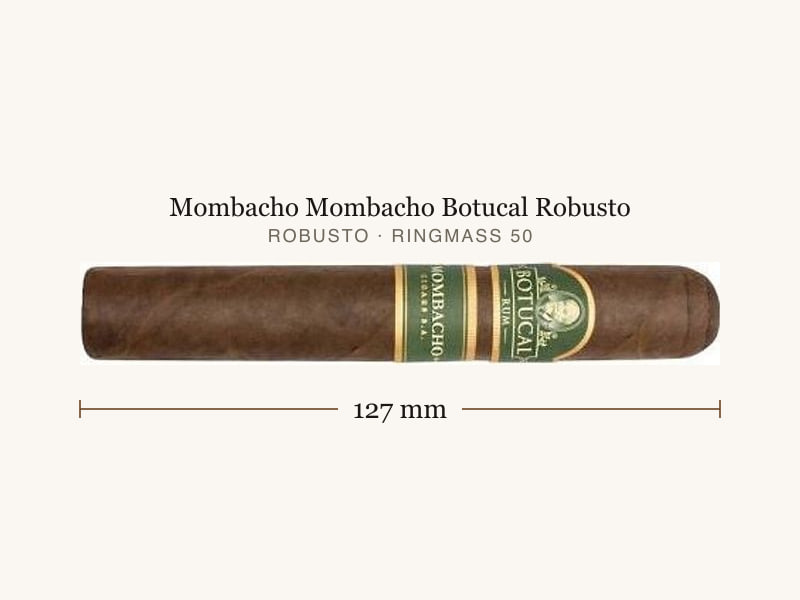 Mombacho Mombacho Botucal Robusto, Maßangaben: Länge 127 mm, Ringmaß 50