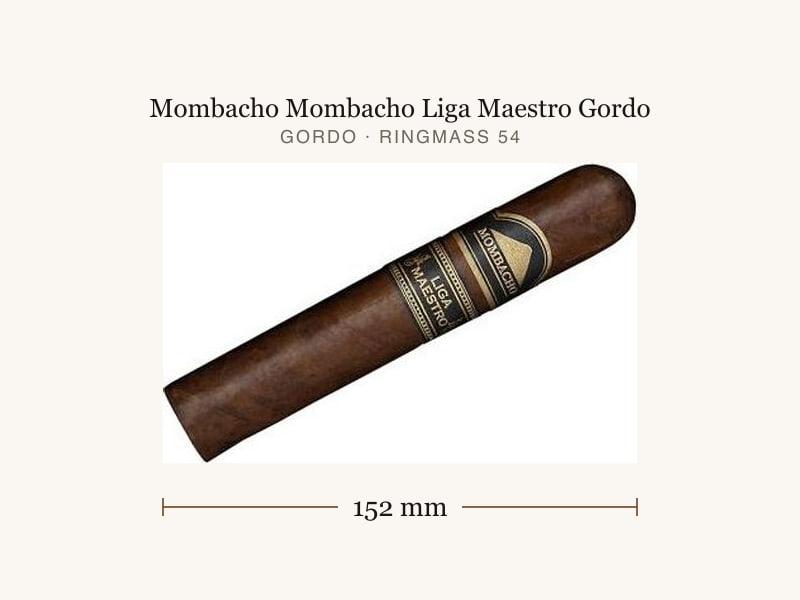Mombacho Mombacho Liga Maestro Gordo, Maßangaben: Länge 152 mm, Ringmaß 54