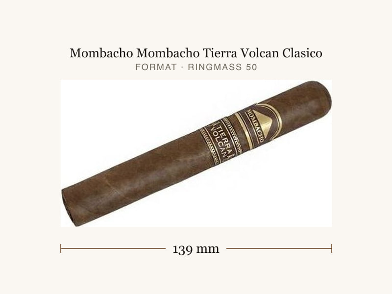 Mombacho Mombacho Tierra Volcan Clasico, Maßangaben: Länge 139 mm, Ringmaß 50