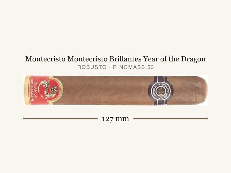 Montecristo Montecristo Brillantes Year of the Dragon, Maßangaben: Länge 127 mm, Ringmaß 53