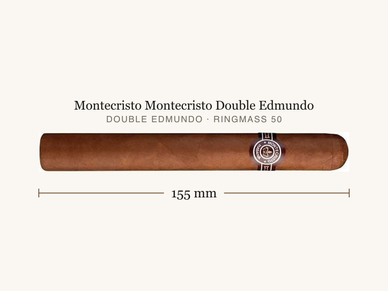 Montecristo Montecristo Double Edmundo, Maßangaben: Länge 155 mm, Ringmaß 50