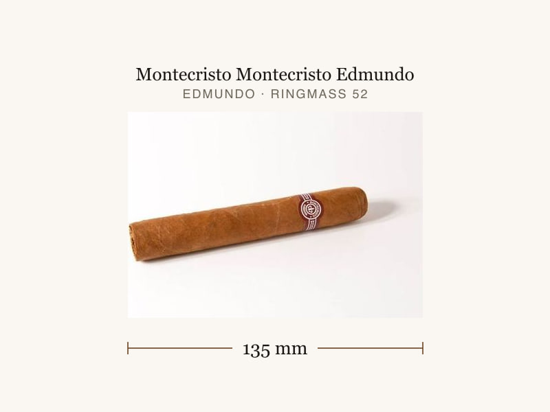 Montecristo Montecristo Edmundo, Maßangaben: Länge 135 mm, Ringmaß 52