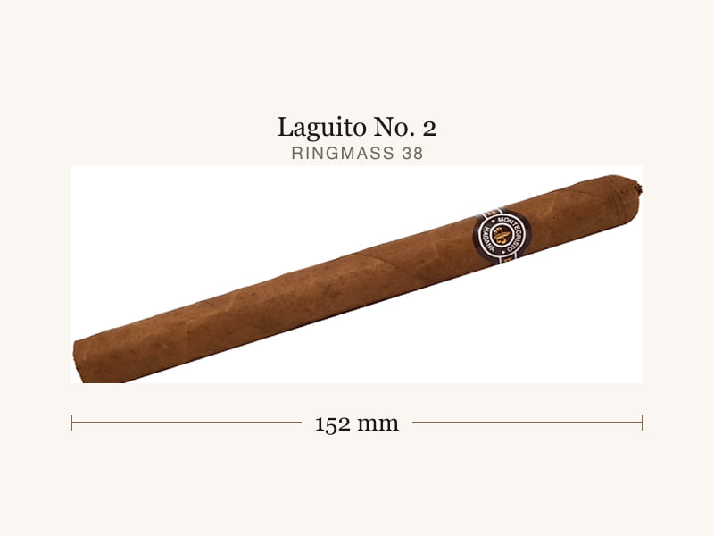 Montecristo Montecristo Especiales No. 2, Maßangaben: Länge 152 mm, Ringmaß 38