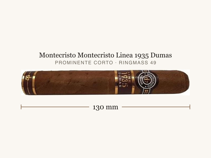Montecristo Montecristo Linea 1935 Dumas, Maßangaben: Länge 130 mm, Ringmaß 49