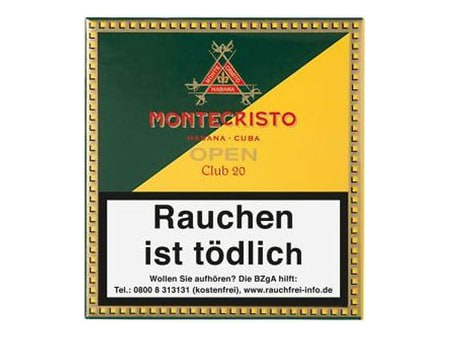 Ansicht 1 von 3 anzeigen: Montecristo Open Club 20, Format Cigarillo, Herkunft Kuba