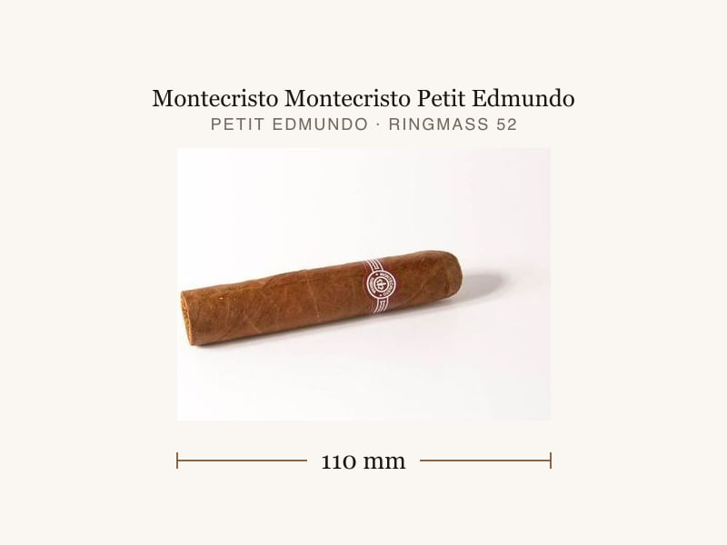 Montecristo Montecristo Petit Edmundo, Maßangaben: Länge 110 mm, Ringmaß 52