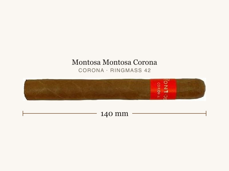 Montosa Montosa Corona, Maßangaben: Länge 140 mm, Ringmaß 42