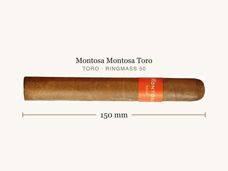 Montosa Montosa Toro, Maßangaben: Länge 150 mm, Ringmaß 50