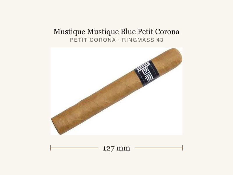 Mustique Mustique Blue Petit Corona, Maßangaben: Länge 127 mm, Ringmaß 43