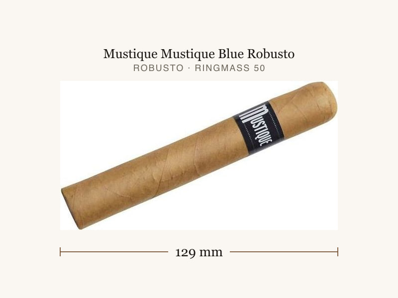 Mustique Mustique Blue Robusto, Maßangaben: Länge 129 mm, Ringmaß 50