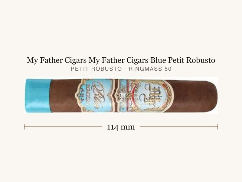 My Father Cigars My Father Cigars Blue Petit Robusto, Maßangaben: Länge 114 mm, Ringmaß 50