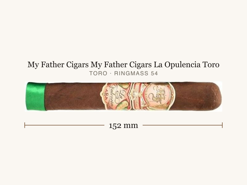 My Father Cigars My Father Cigars La Opulencia Toro, Maßangaben: Länge 152 mm, Ringmaß 54
