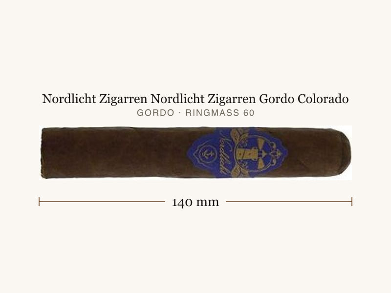 Nordlicht Zigarren Nordlicht Zigarren Gordo Colorado, Maßangaben: Länge 140 mm, Ringmaß 60