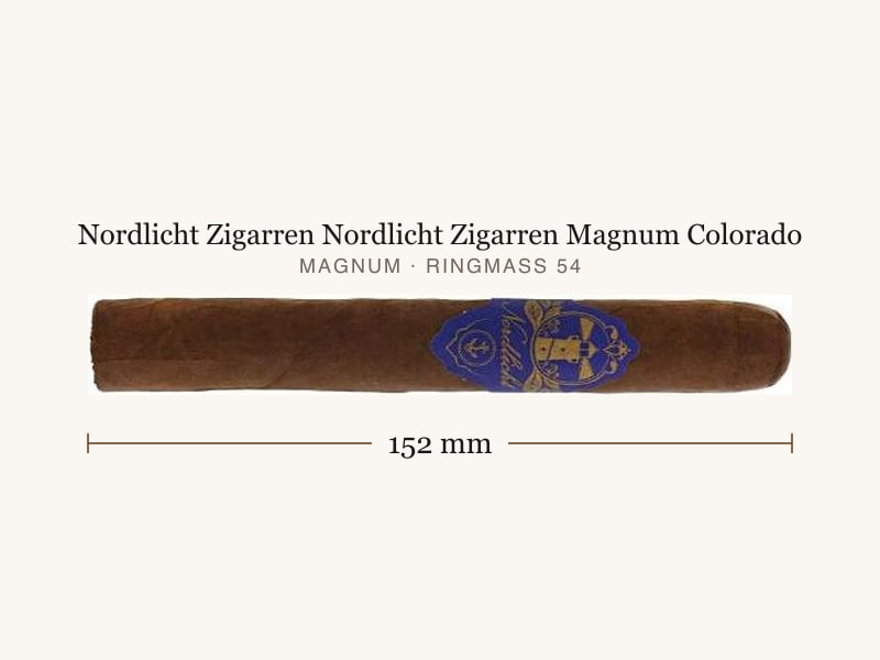 Nordlicht Zigarren Nordlicht Zigarren Magnum Colorado, Maßangaben: Länge 152 mm, Ringmaß 54