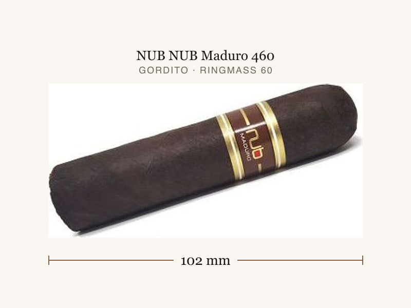 NUB NUB Maduro 460, Maßangaben: Länge 102 mm, Ringmaß 60