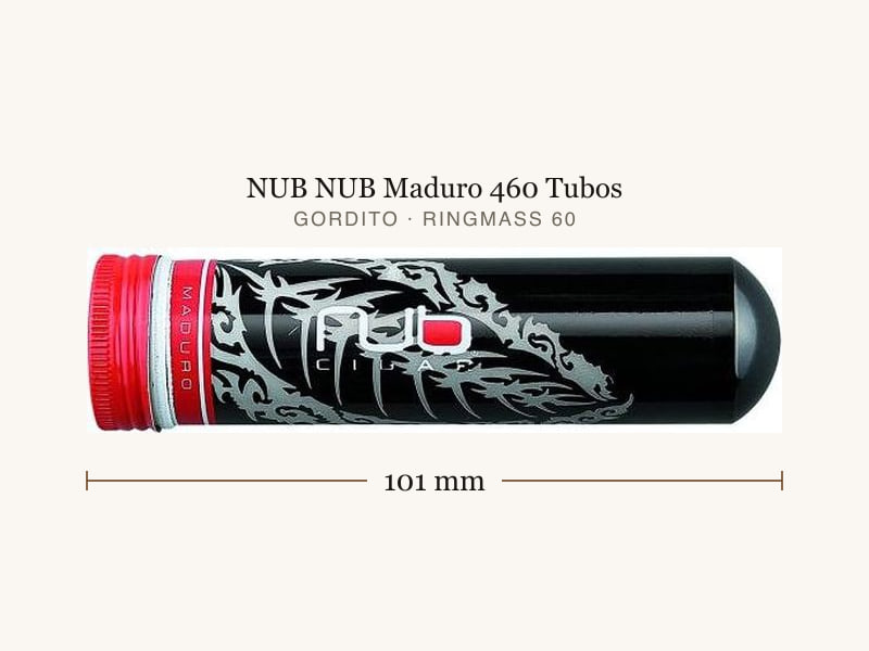 NUB NUB Maduro 460 Tubos, Maßangaben: Länge 101 mm, Ringmaß 60