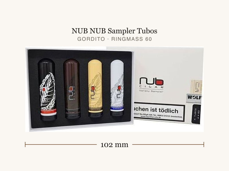 NUB NUB Sampler Tubos, Maßangaben: Länge 102 mm, Ringmaß 60