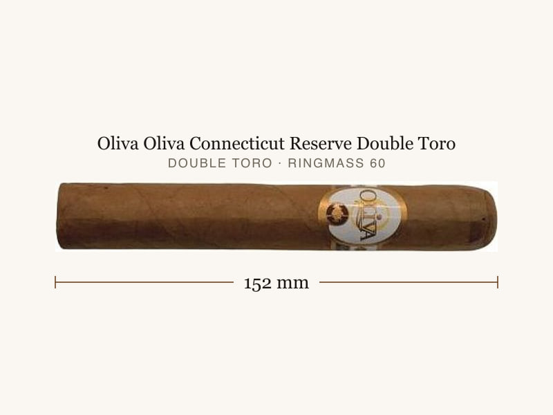 Oliva Oliva Connecticut Reserve Double Toro, Maßangaben: Länge 152 mm, Ringmaß 60
