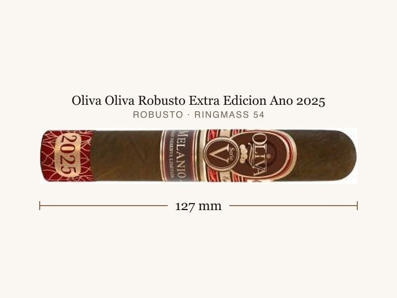 Oliva Oliva Robusto Extra Edicion Ano 2025, Maßangaben: Länge 127 mm, Ringmaß 54