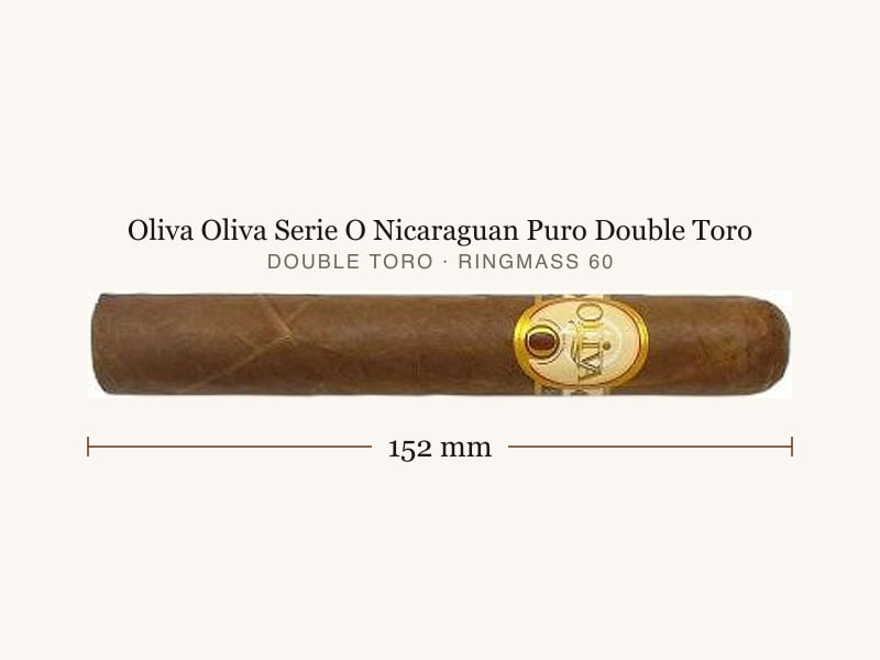 Oliva Oliva Serie O Nicaraguan Puro Double Toro, Maßangaben: Länge 152 mm, Ringmaß 60