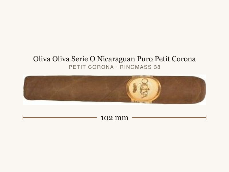 Oliva Oliva Serie O Nicaraguan Puro Petit Corona, Maßangaben: Länge 102 mm, Ringmaß 38