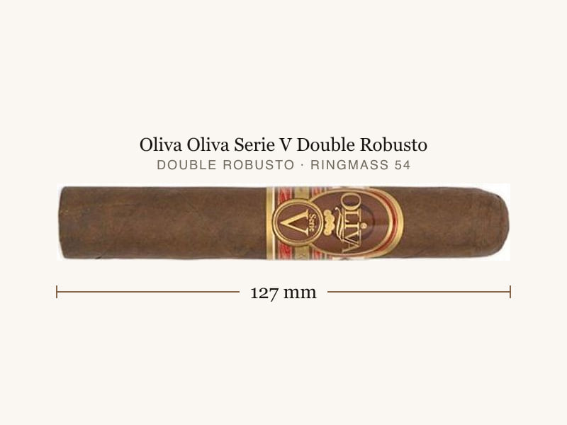 Oliva Oliva Serie V Double Robusto, Maßangaben: Länge 127 mm, Ringmaß 54