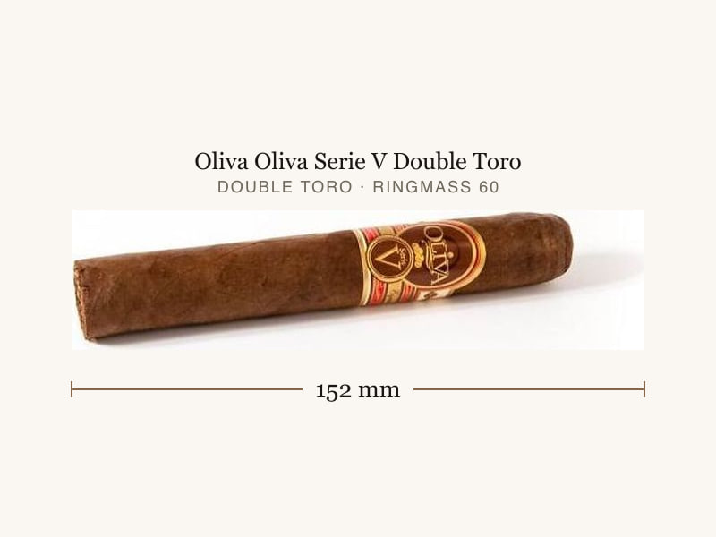 Oliva Oliva Serie V Double Toro, Maßangaben: Länge 152 mm, Ringmaß 60