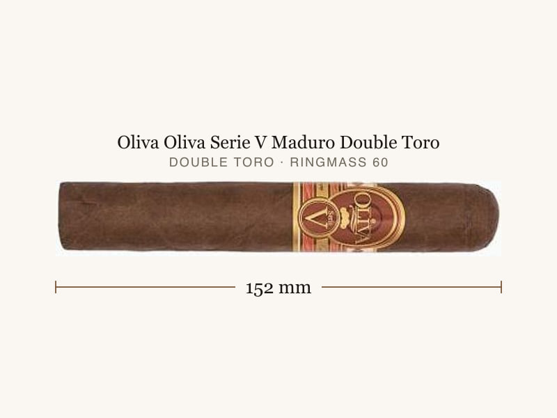 Oliva Oliva Serie V Maduro Double Toro, Maßangaben: Länge 152 mm, Ringmaß 60