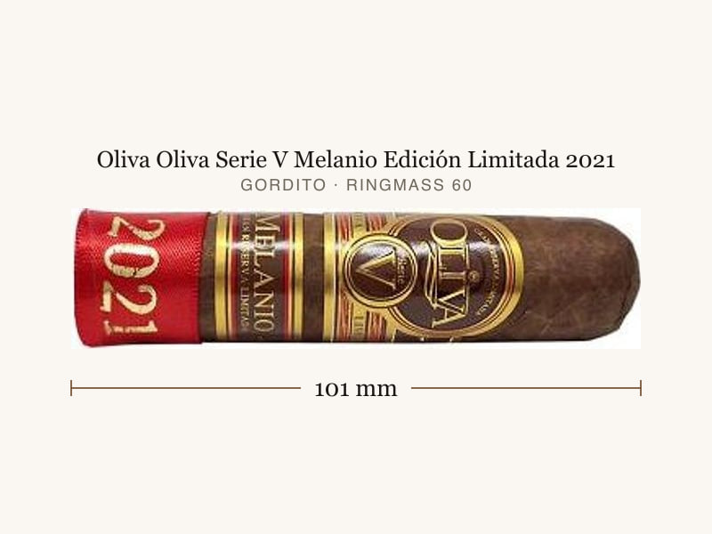 Oliva Oliva Serie V Melanio Edición Limitada 2021, Maßangaben: Länge 101 mm, Ringmaß 60