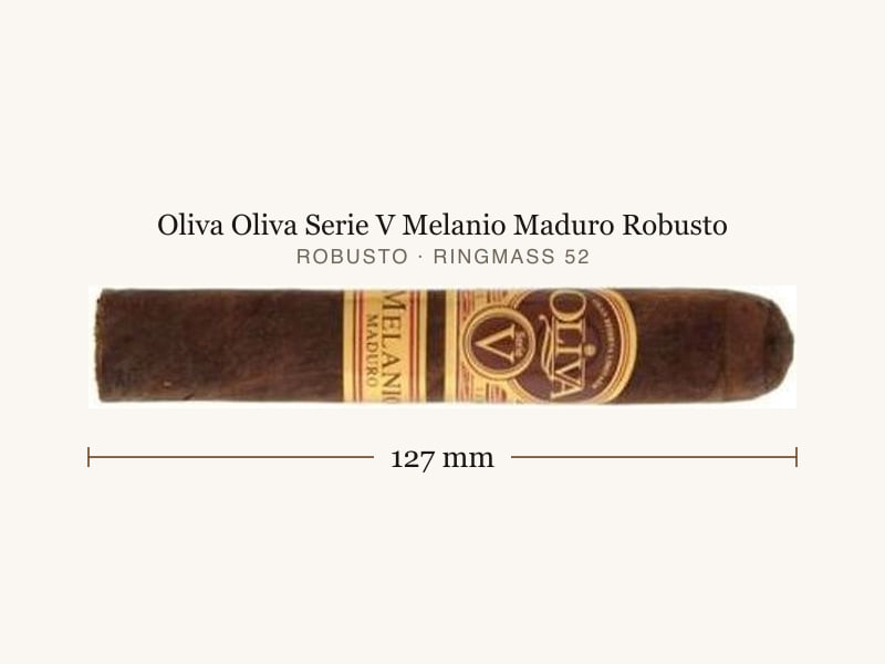 Oliva Oliva Serie V Melanio Maduro Robusto, Maßangaben: Länge 127 mm, Ringmaß 52