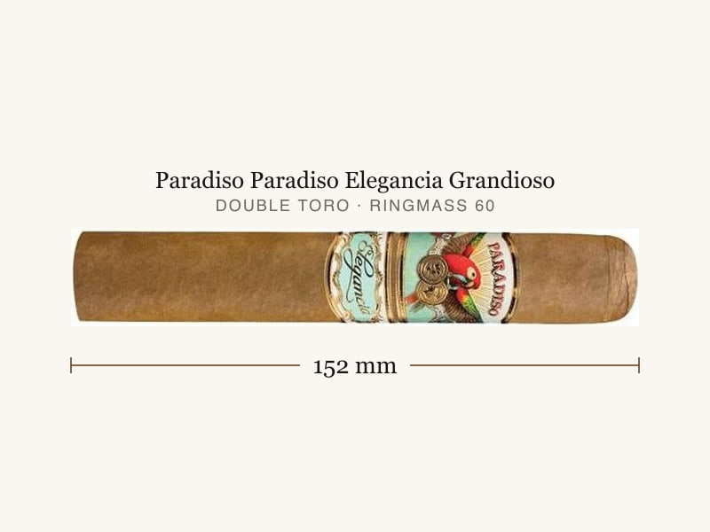 Paradiso Paradiso Elegancia Grandioso, Maßangaben: Länge 152 mm, Ringmaß 60