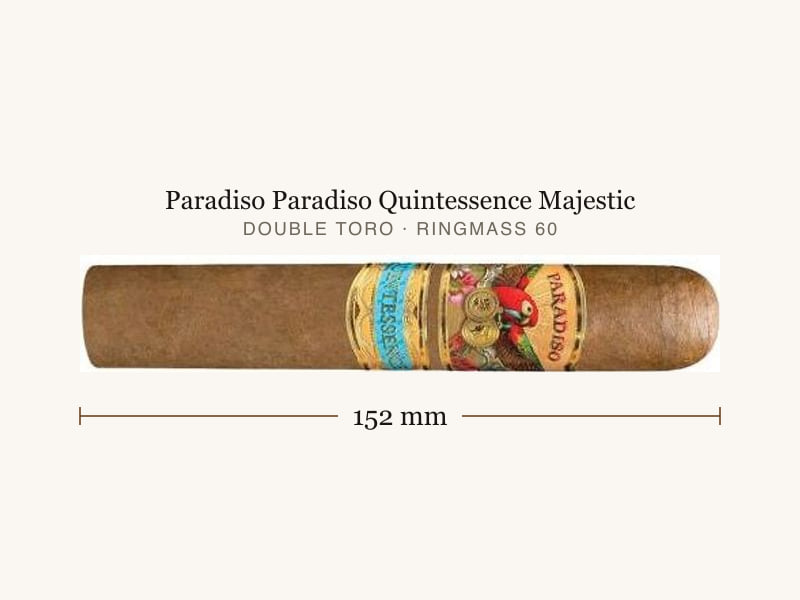 Paradiso Paradiso Quintessence Majestic, Maßangaben: Länge 152 mm, Ringmaß 60