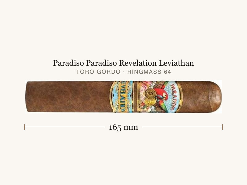 Paradiso Paradiso Revelation Leviathan, Maßangaben: Länge 165 mm, Ringmaß 64