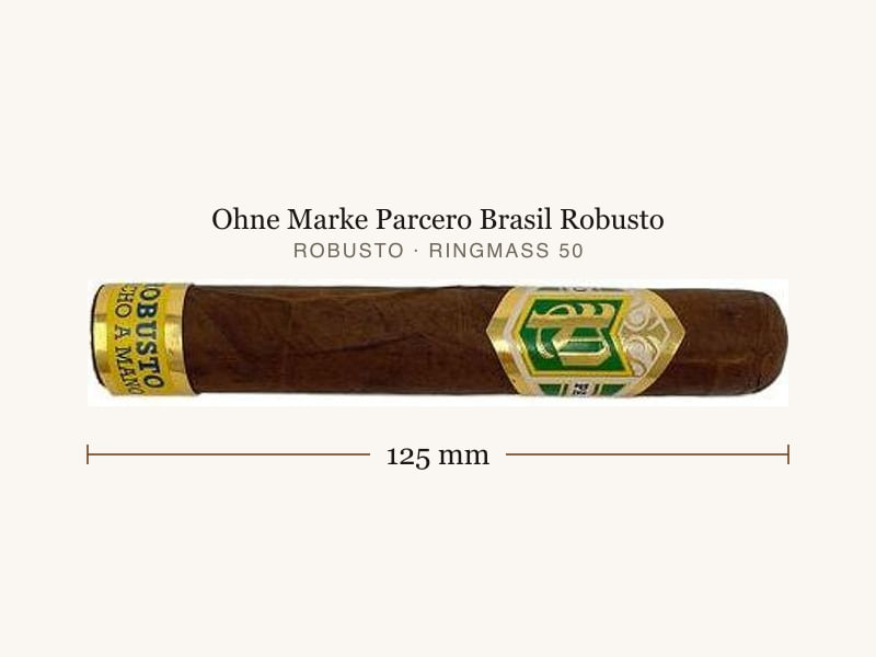 Ohne Marke Parcero Brasil Robusto, Maßangaben: Länge 125 mm, Ringmaß 50