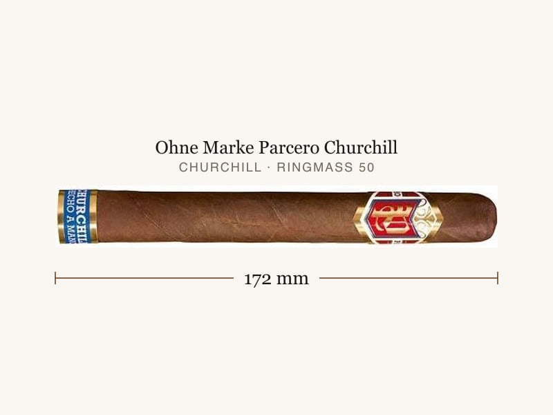 Ohne Marke Parcero Churchill, Maßangaben: Länge 172 mm, Ringmaß 50