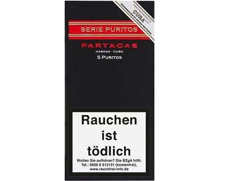 Partagás Partagas Puritos, Detailansicht
