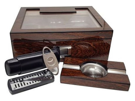 Ansicht 1 von 2 anzeigen: Passatore 50er Humidor Set Ironwood