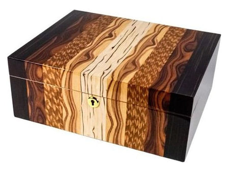 Ansicht 1 von 2 anzeigen: Passatore Humidor Echtholz-Furnier für bis zu 50 Zigarren