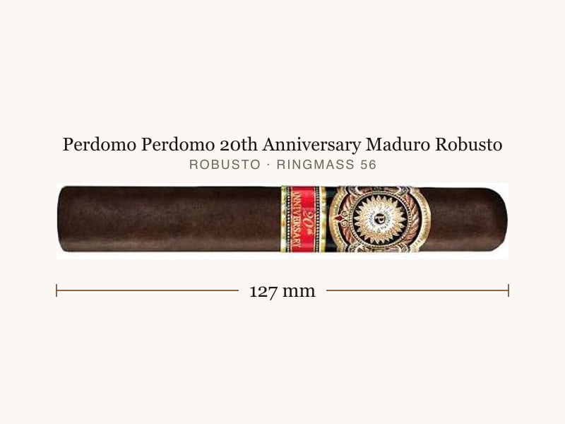Perdomo Perdomo 20th Anniversary Maduro Robusto, Maßangaben: Länge 127 mm, Ringmaß 56