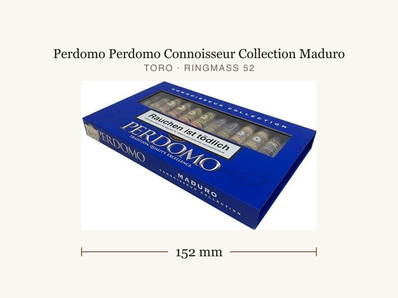 Perdomo Perdomo Connoisseur Collection Maduro, Maßangaben: Länge 152 mm, Ringmaß 52