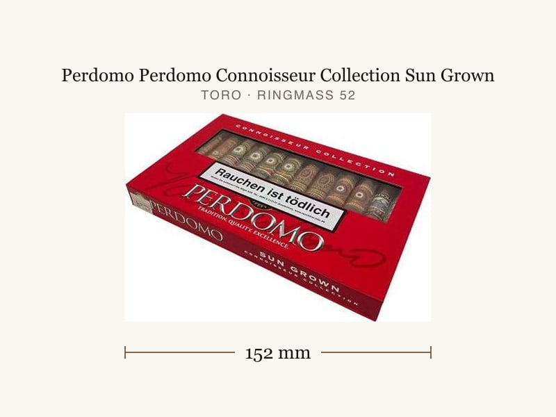 Perdomo Perdomo Connoisseur Collection Sun Grown, Maßangaben: Länge 152 mm, Ringmaß 52